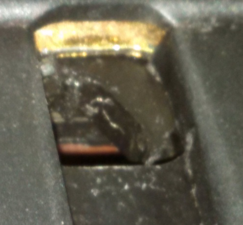 Broken part of latch