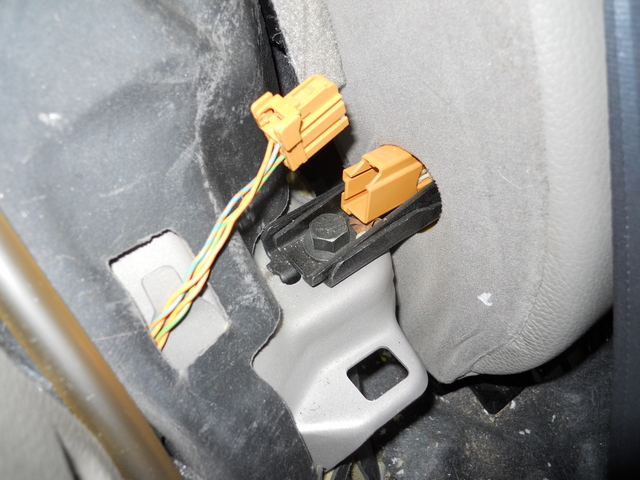 Seat wiring and bolt