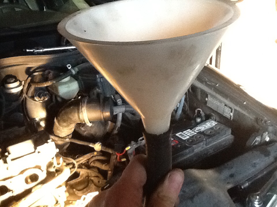 Use funnel to add SEAFoam