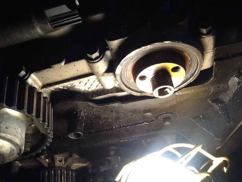 Intake cam seal nicely cemented in place