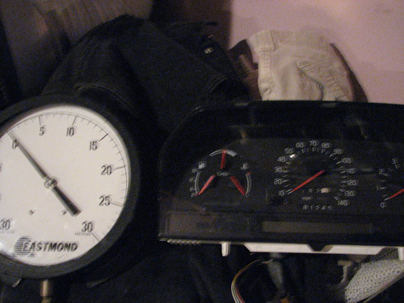 I had thoughts of seeing a heads up display of boost under the rear view. That was in my N/A.