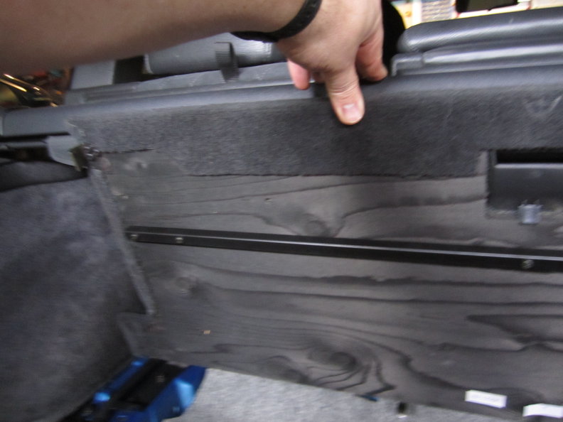 Front spare wheel hatch cover underside (LH)