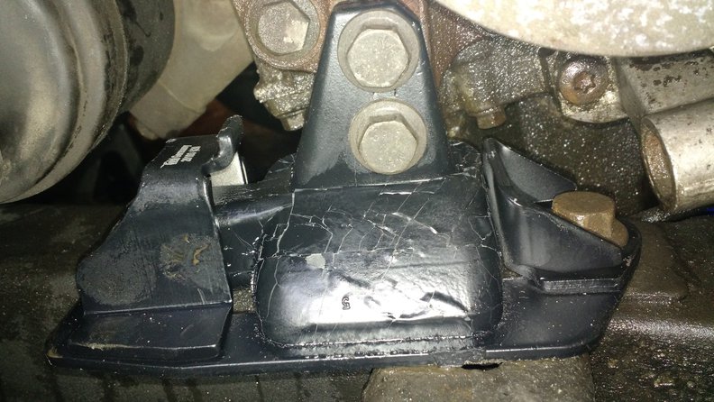 The new Febi/Bilstein mount looks much better and hopefully will last another 100K