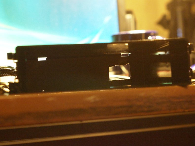 I did a very good job cutting within the lines. The radio rear USB port and the new USB charge port will go through this hole.