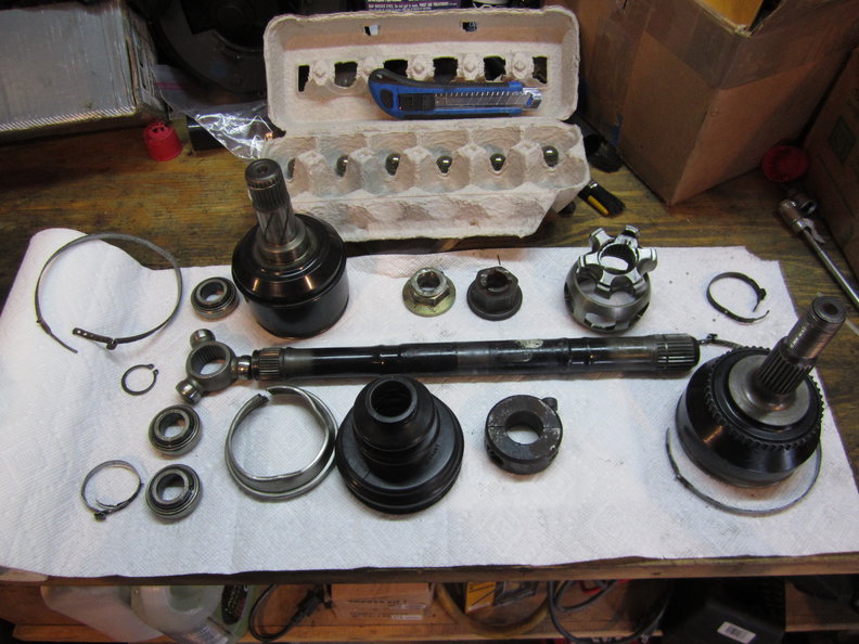 All parts except outer CV boot