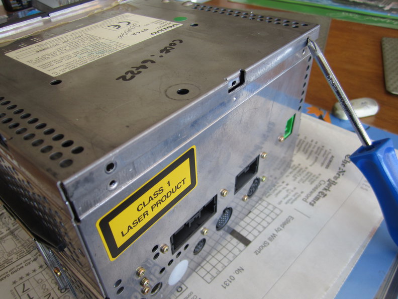 Top cover screws removed