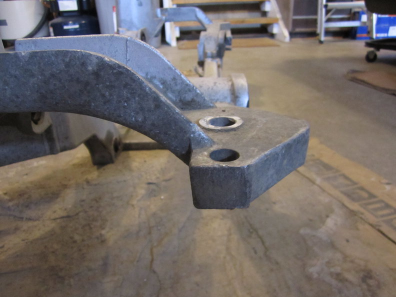 LH side of rear sub-frame