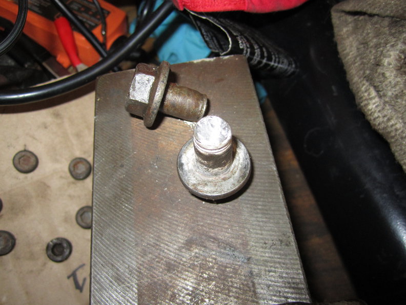 Sub-frame bolts sheared