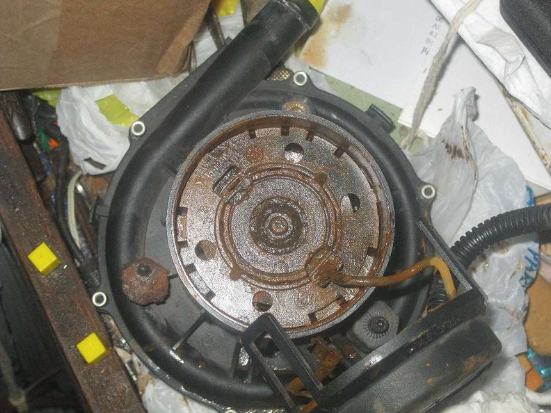 Motor Back, Spring Removed.