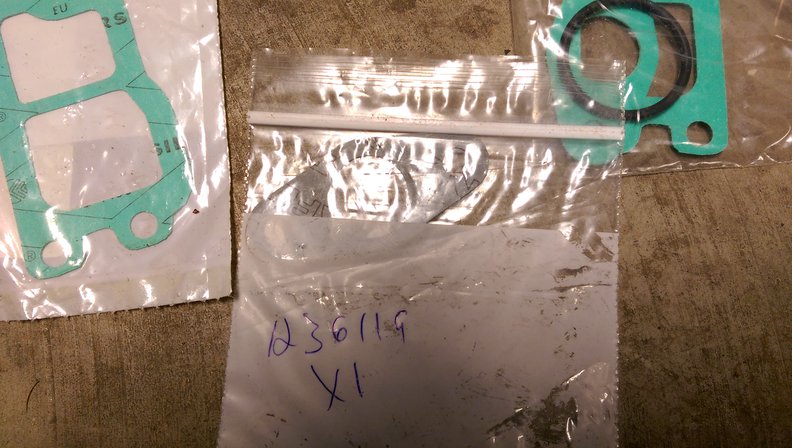 intake and exhaust manifold gaskets, with head gasket, valve stem seals and other misc gaskets