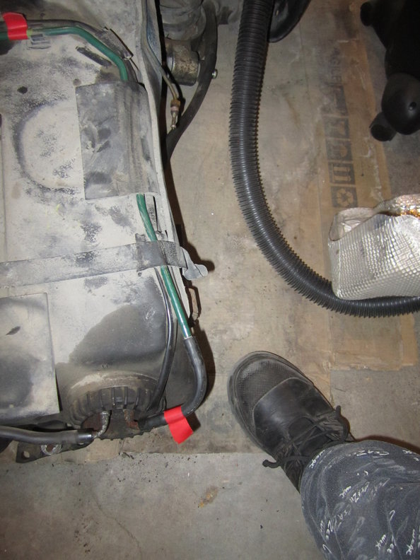 Green Pipe from LH fuel pump