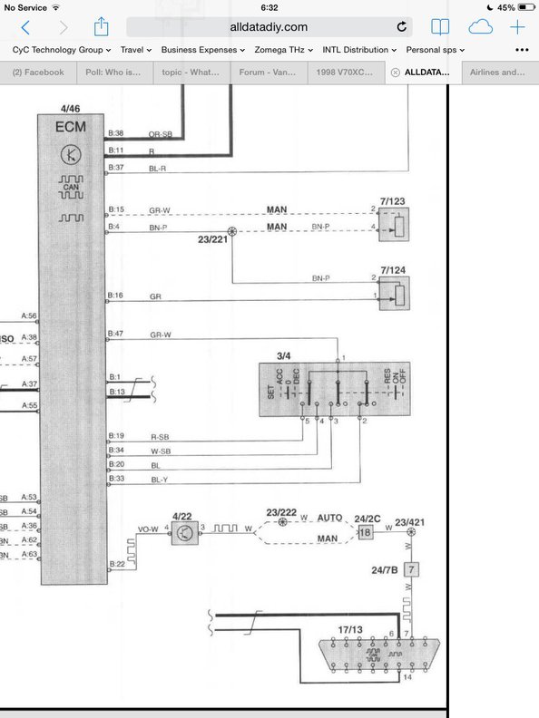 1999 Cruise control wiring