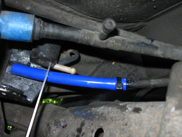 Trim the lower line to the right length