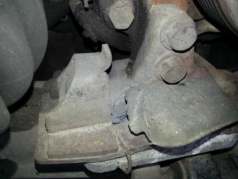 Looks like a torn rubber block