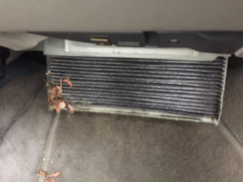 Out with the old....yuck