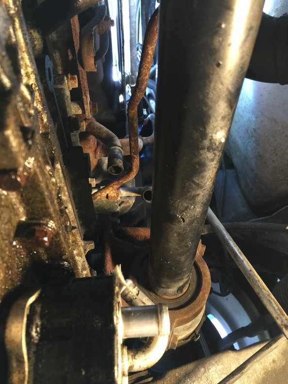 All old hoses off - ready for install