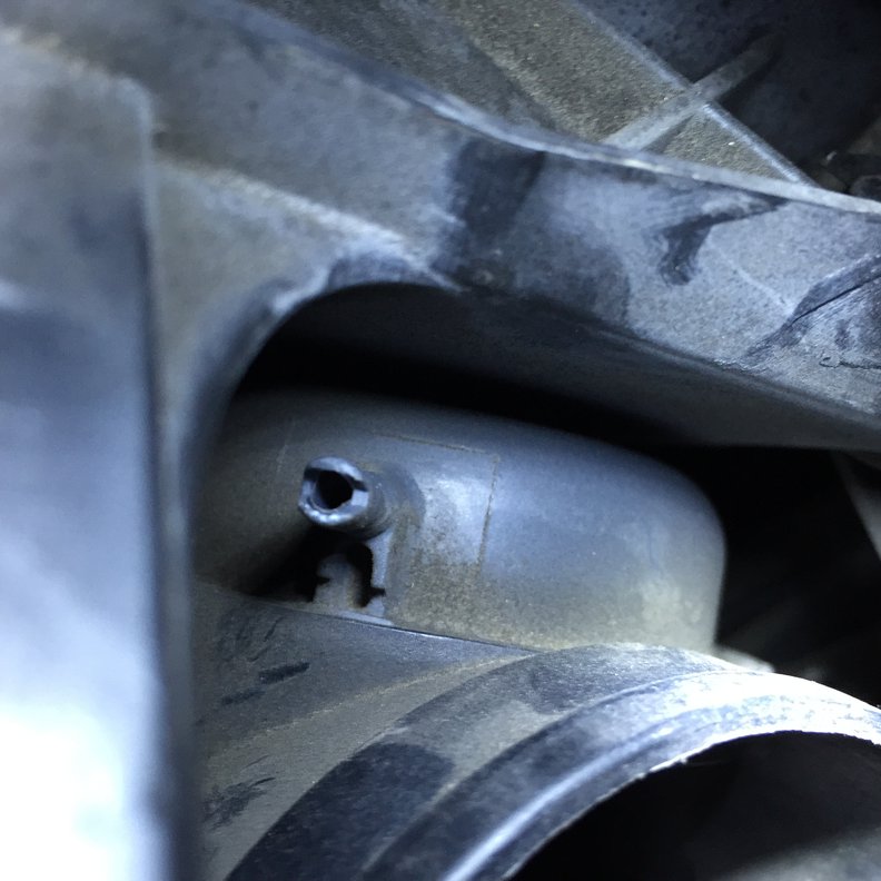 "missing" vacuum port