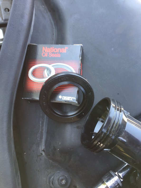 The seal and the Sprinkler case I used to press it into place.