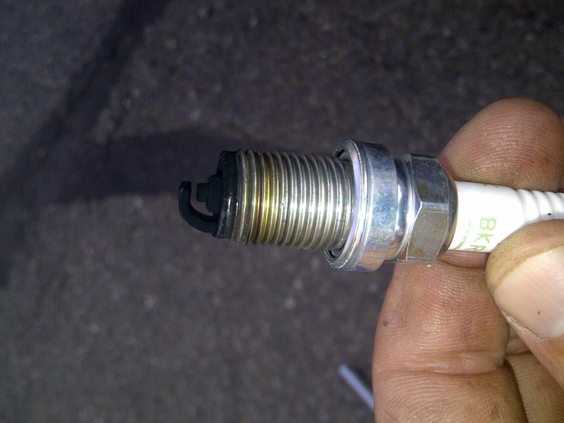 Looks like all the rest. Thick black fouling