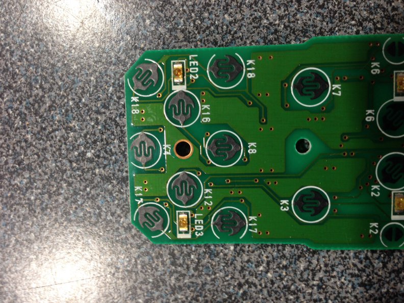 stationary contacts on printed circuit card