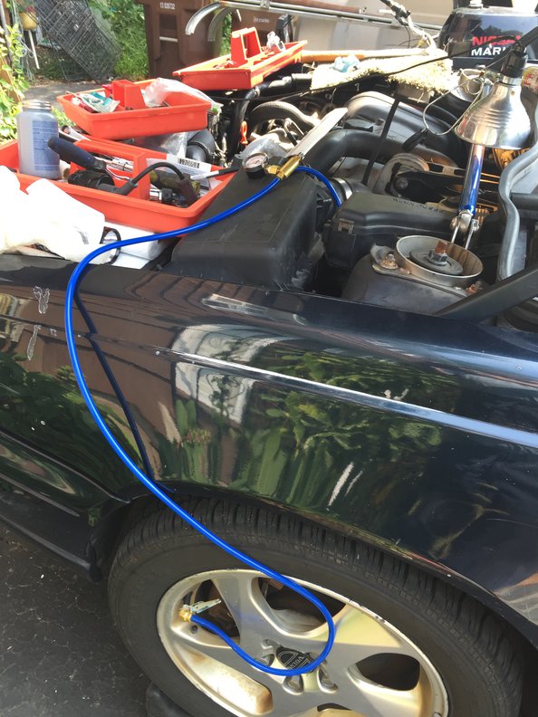 IPD tool in place, pressure from front tire