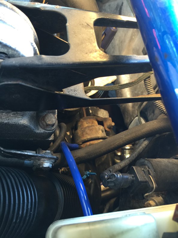 Hose to WGA in pretty blue