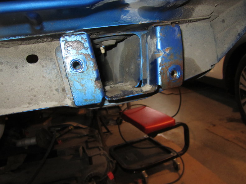 Rear mount for rear bumper bracket