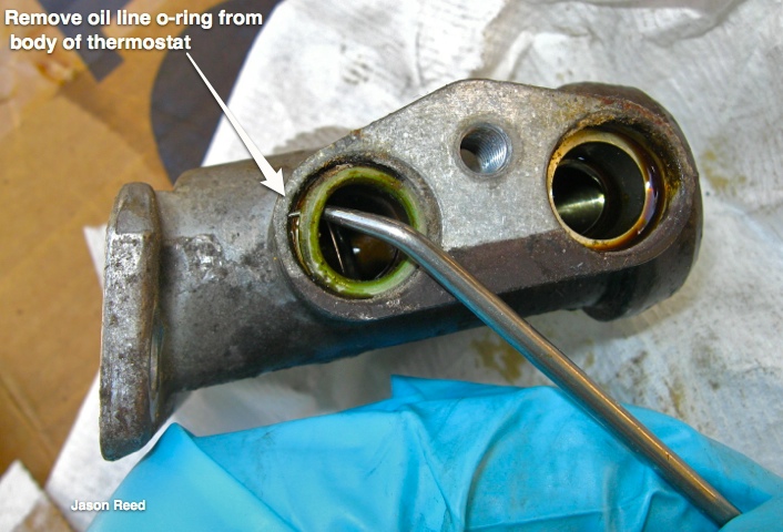 O ring inside oil thermostat