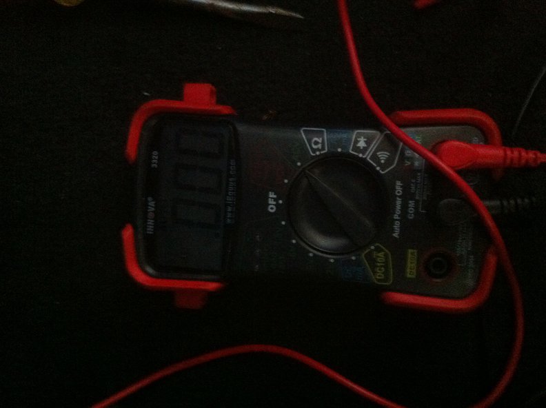 That's a 0.0 acv level with the scope in the connector and grounded