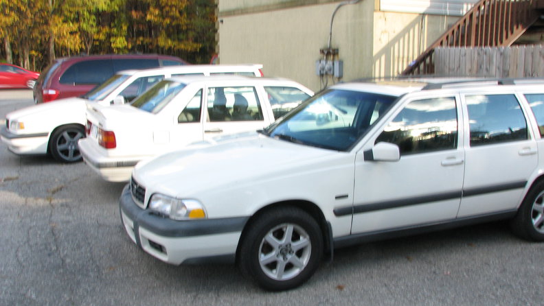 In the drive with the other white guys. The black ones are still in storage.