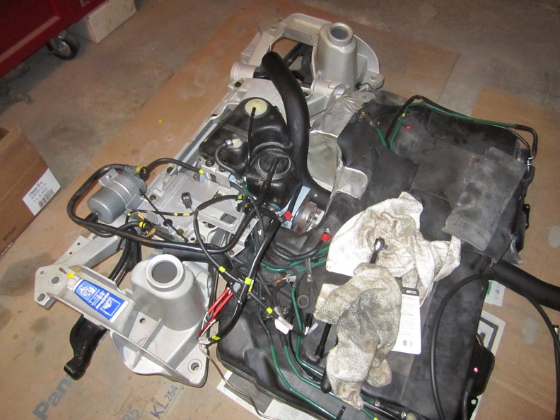 Fuel tank going back together