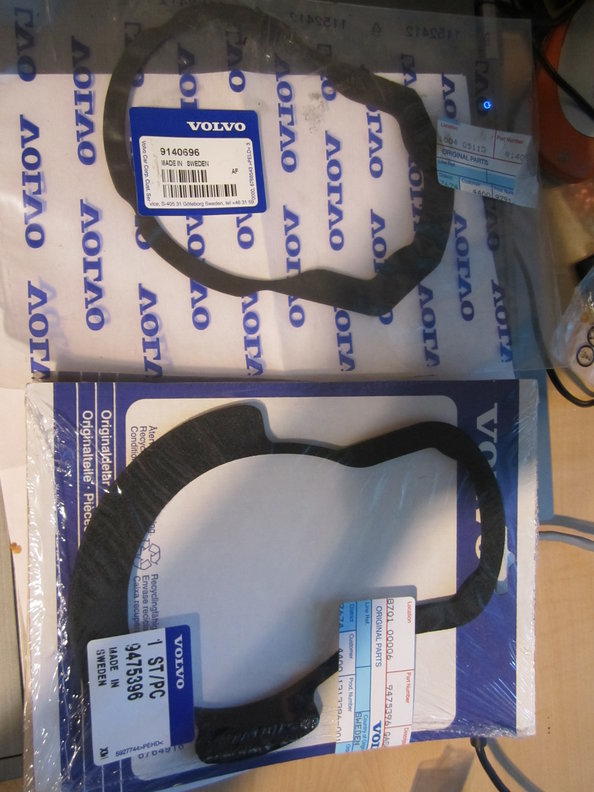 Rear brake dust shield gaskets