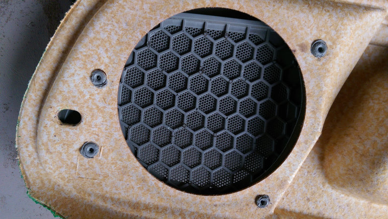back of speaker grill