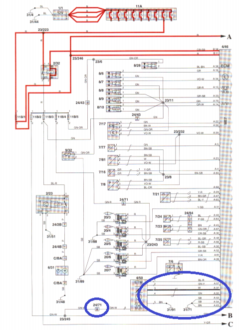 Blue ovals are what I'm talking about. The red is like that in the PDF.