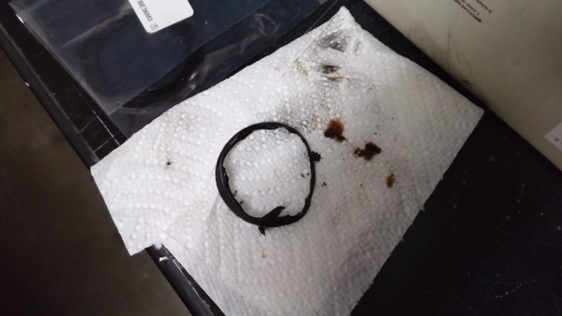 Nasty RTV crap that came out of the spark plug well