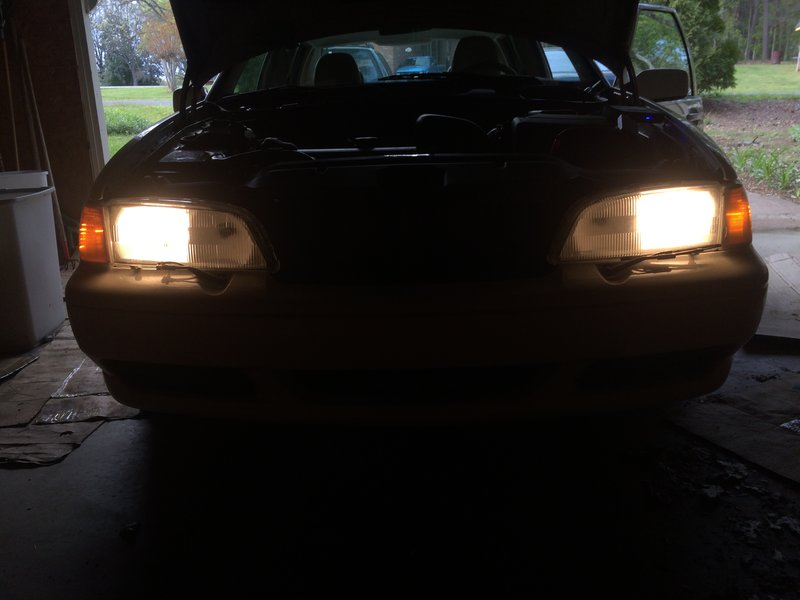 After painting reflectors white