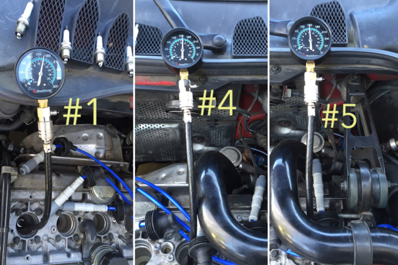 Results for my compression test for the highest and 2 lowest readings.