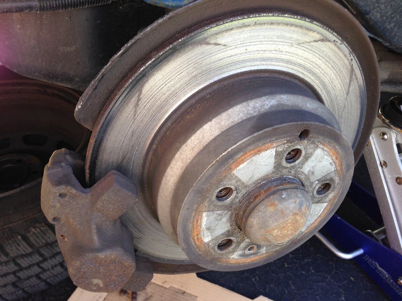 Trashed rotors...I never liked these, always noisy. Went with Bosch master crafts to replace