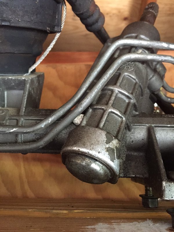 Same rack out of the car, note the rounded cap