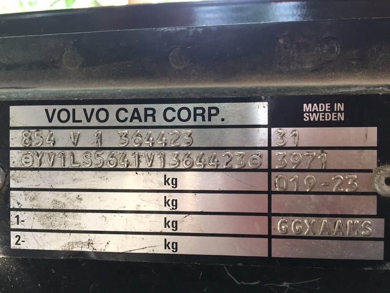 Product plate from a 97 with a TRW rack (7 characters)