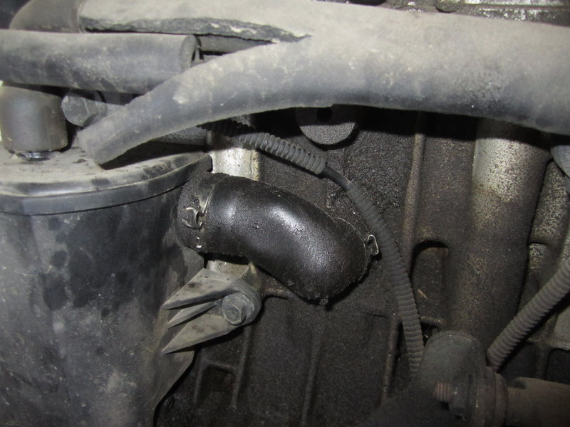 PCV J pipe as fitted to the car