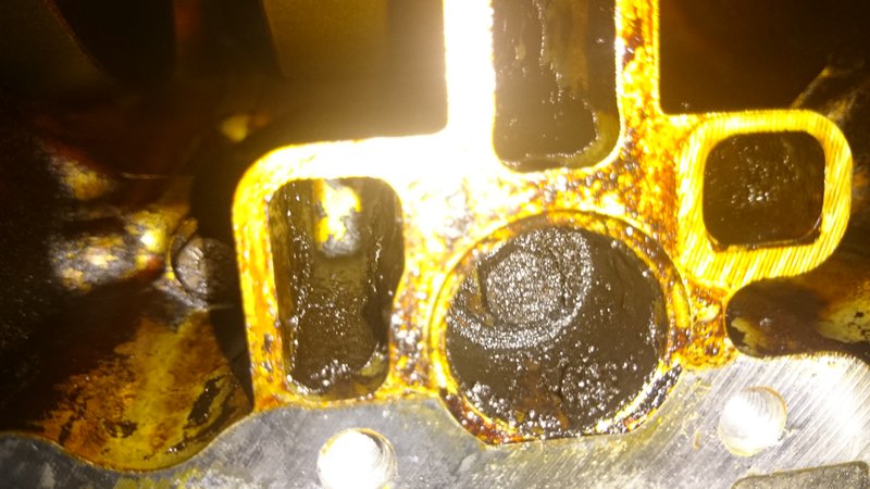 Before, lots of crud in all these crevices