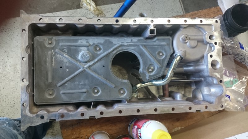 Oil Pan cleaned at parts washer