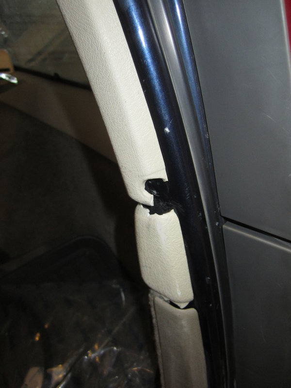 Ends of broken panels RHS cargo area (2)