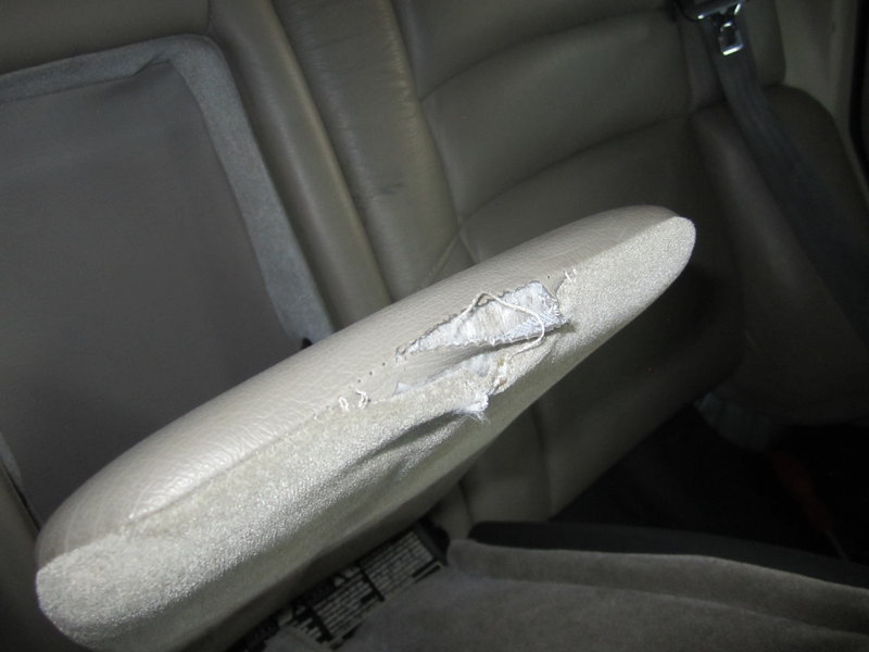 Rear seat pull strap damage (2)