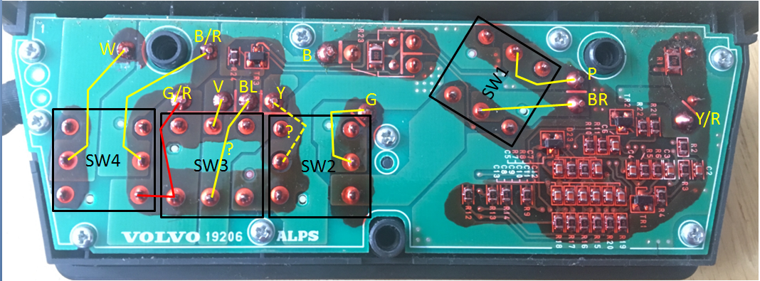 bottom of S60 passenger side seat controller