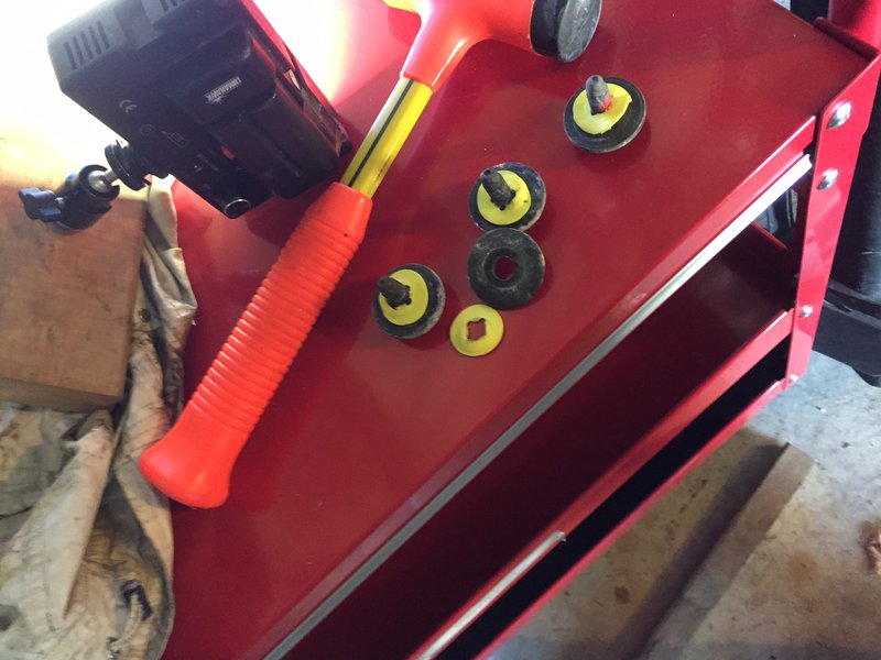 bolts rattling inside bumper skin