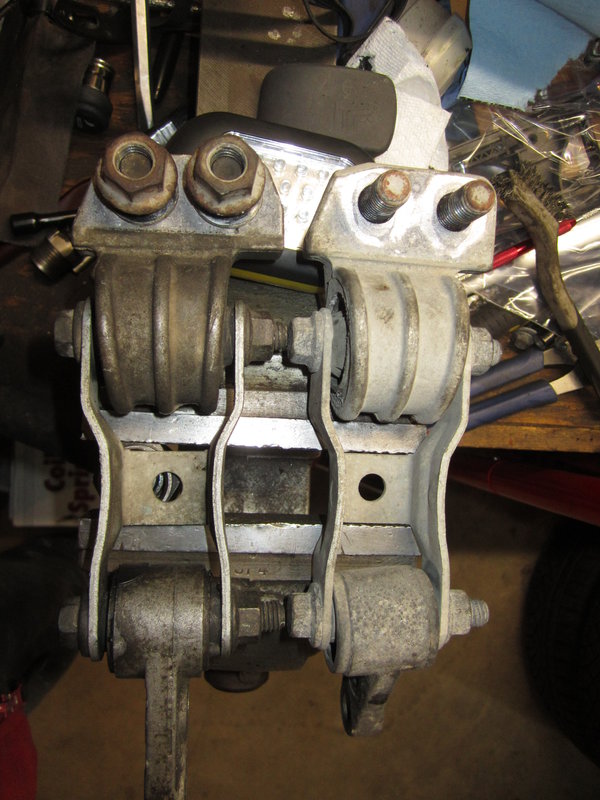 Top view of torque mounts