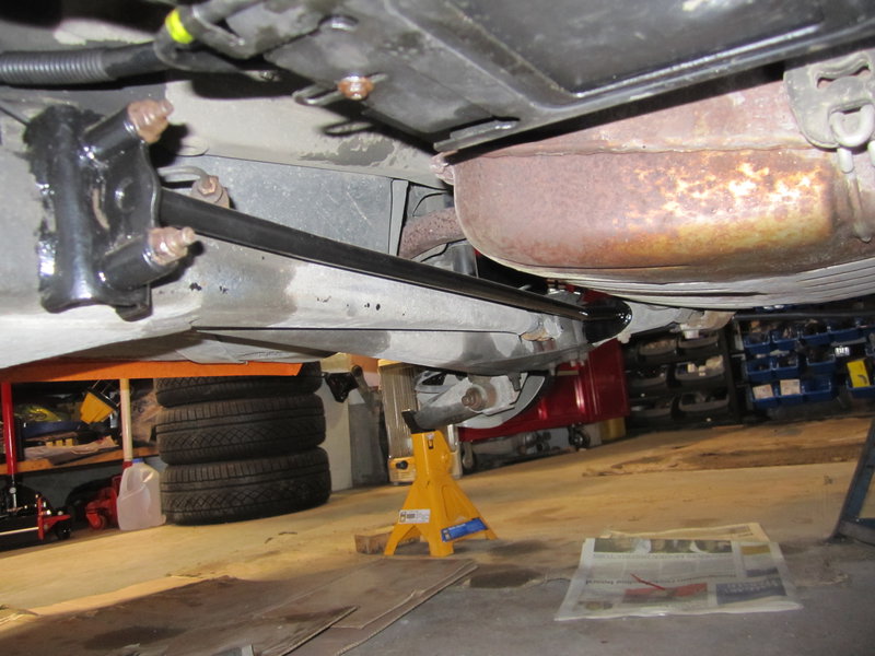 Rear anti-sway bar if fitted