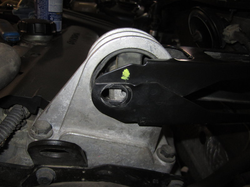 Torque mount alignment before rear mount replaced